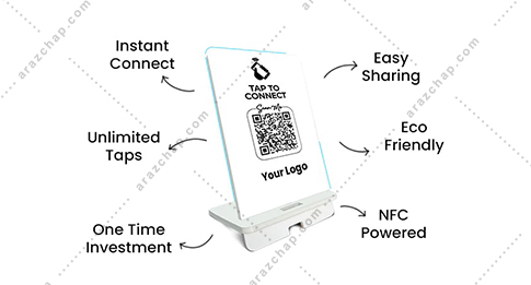 استند رومیزی nfc رستوران 